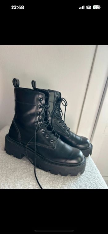Plate-forme boots Mango