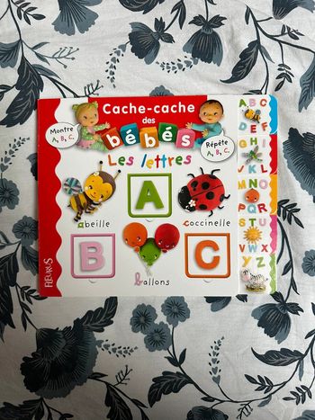 Livre cache cache des bébés les lettres