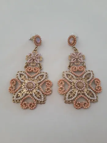 Très jolies boucles d'oreilles pendantes