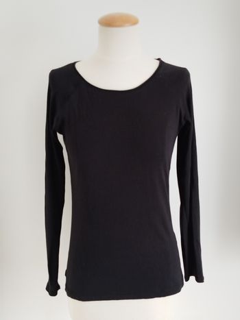 Tee-shirt manches longues noir Pimkie taille 36