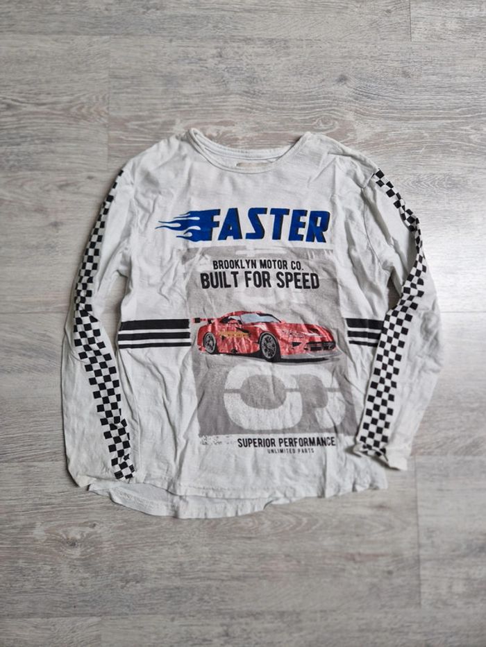 Tee-shirt manches longues Zara Boys 9 ans voiture