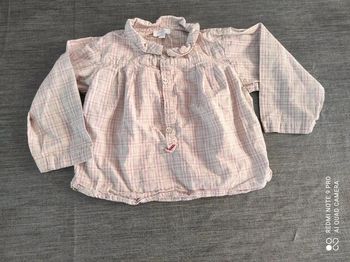Blouse Jacadi à carreaux 12 mois