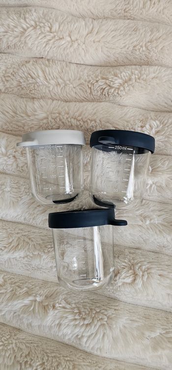 Lot de 3 pots en verre Béaba 250ml 
