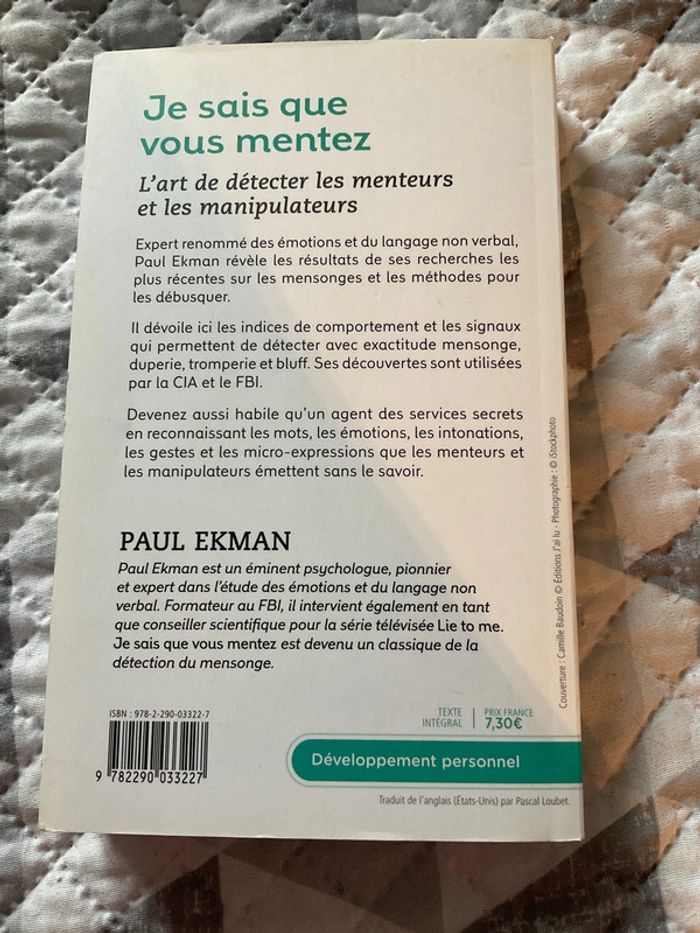 #je sais que vous mentez Paul Ekman. ) - photo numéro 3
