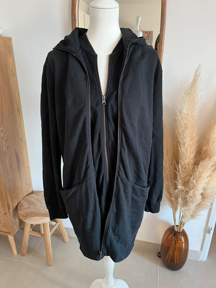 Sweat long/veste noir French Terry 18.18 - photo numéro 2