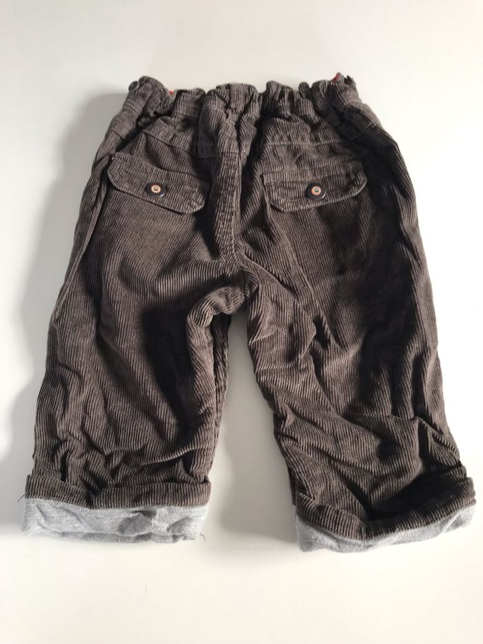 Pantalon bébé velours Sergent Major 6 mois - photo numéro 3
