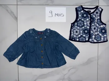 Chemise + boléro Sergent major 9 mois