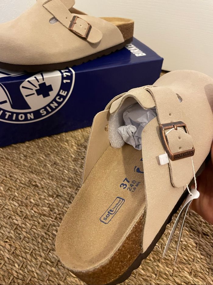 Birkenstock Boston taille 37 beige claire - photo numéro 4