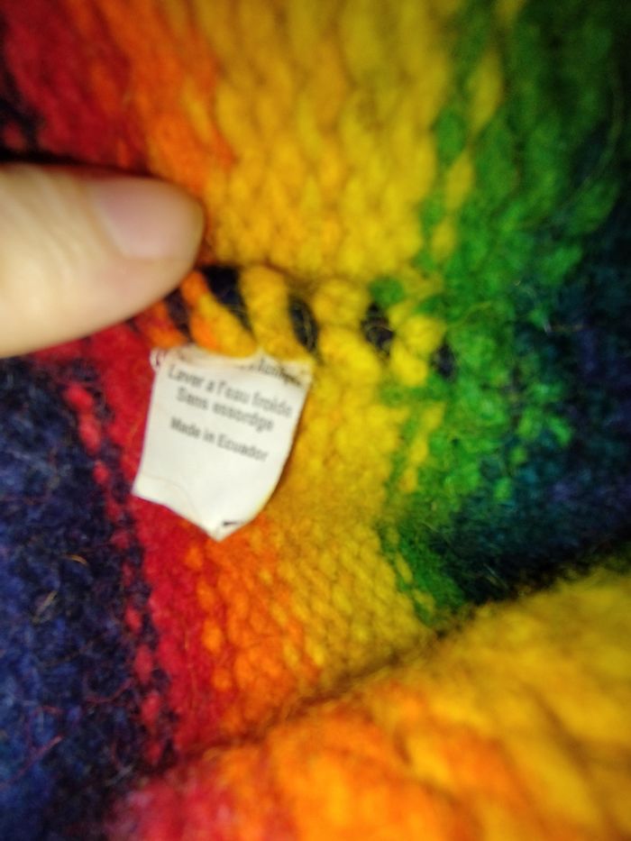 Pull multicolore péruvien - photo numéro 3
