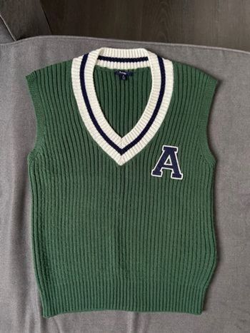 Pull sans manches Kiabi vert