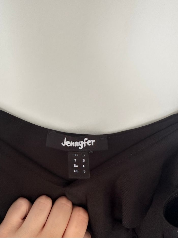 Body noir à volants JENNYFER – Taille S - photo numéro 4