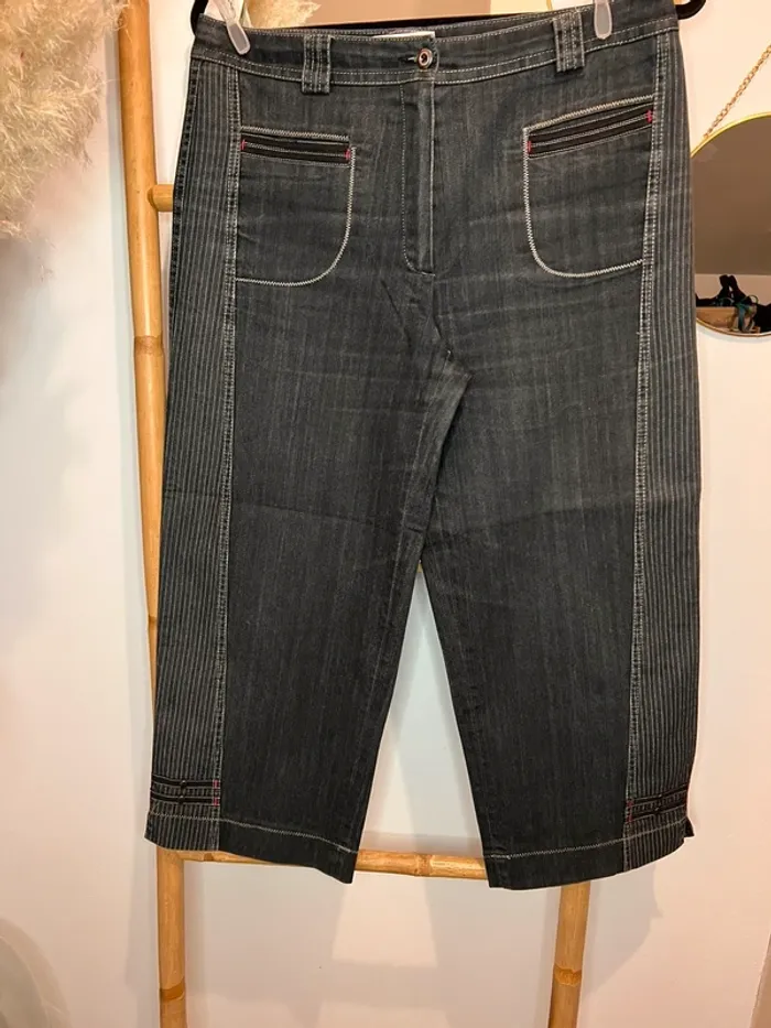 Pantalon jean court 7/8