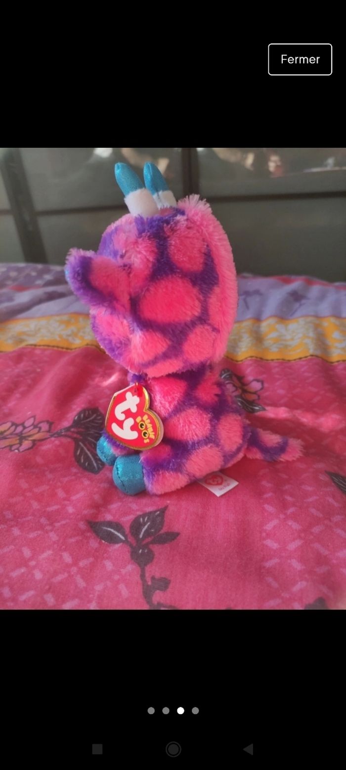 Peluche girafe Ty neuve - photo numéro 3