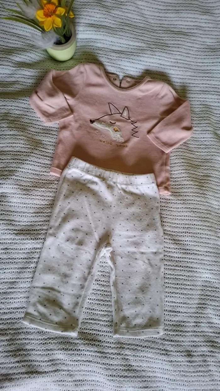 Pyjama Velour 12Mois