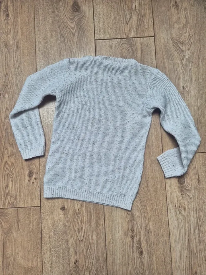 Pull gémo beige chiné "ourson" 4 ans état neuf - photo numéro 3
