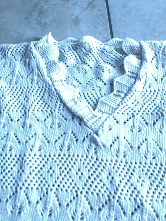 Pull crochet taille M - photo numéro 3