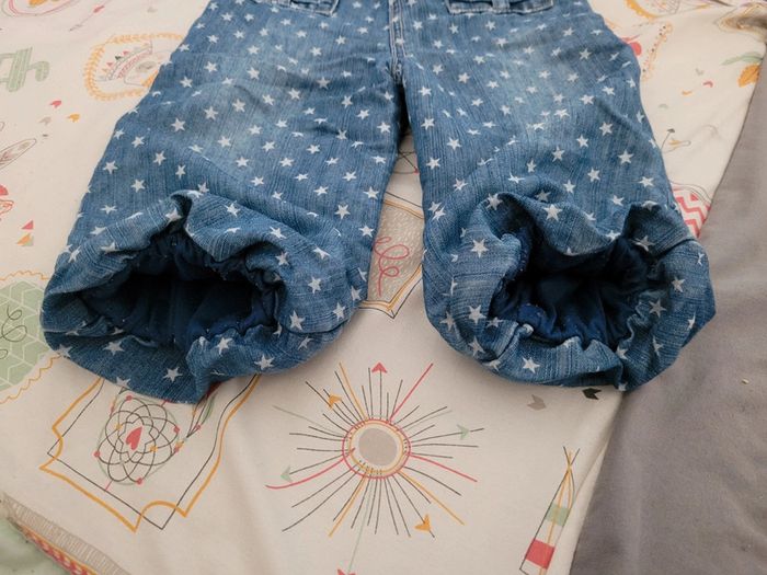 2 pantalons jeans chauds doublés 18 mois - photo numéro 13