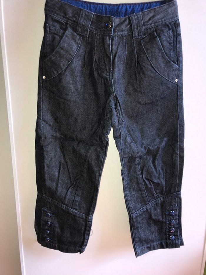 Pantacourt Sergent Major en jean. 10 ans - photo numéro 2