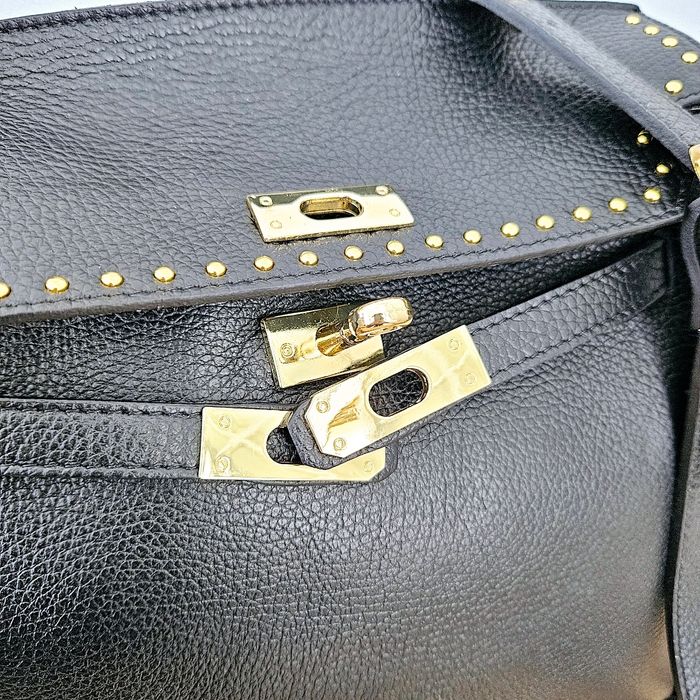🇮🇹Sac a main 100% Cuir  Noir verapelle🇮🇹 The genuine leather neuf - photo numéro 6