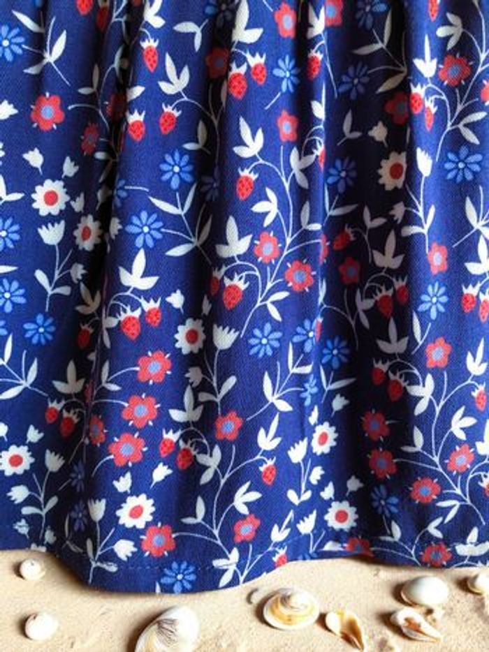 IKKS - NEW - ROBE BÉBÉ FILLE IMPRIMÉ LIBERTY, BRODERIES FANTAISIES & TONS LUMINEUX 12M - photo numéro 6