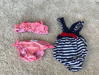 Lot de 2 maillots de bain (1 pièce et 2 pièces) fille - 6 mois - Obaibi et Sergent Major