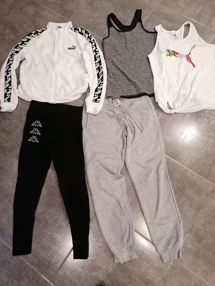 Lot vêtements de sport kappa nike adidas puma