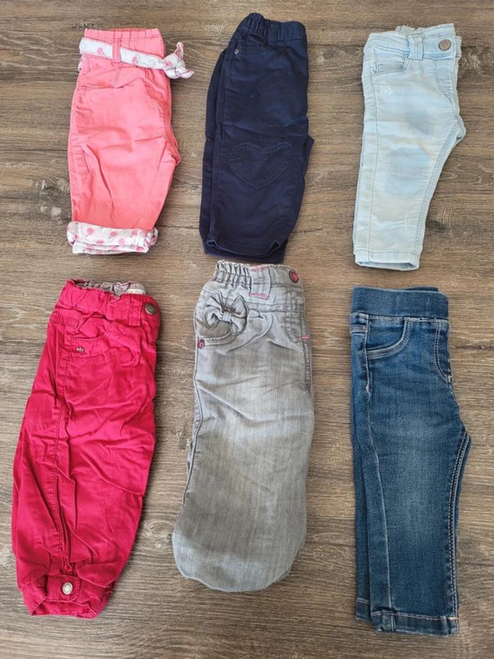 Lot pantalons fille 6 mois