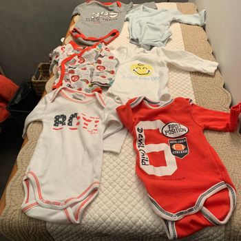 Lot de 6 bodys garçons