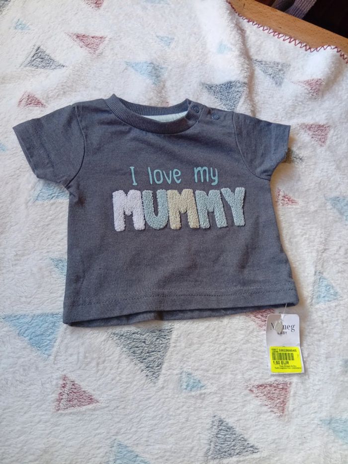 T-shirt i love my mummy - photo numéro 2