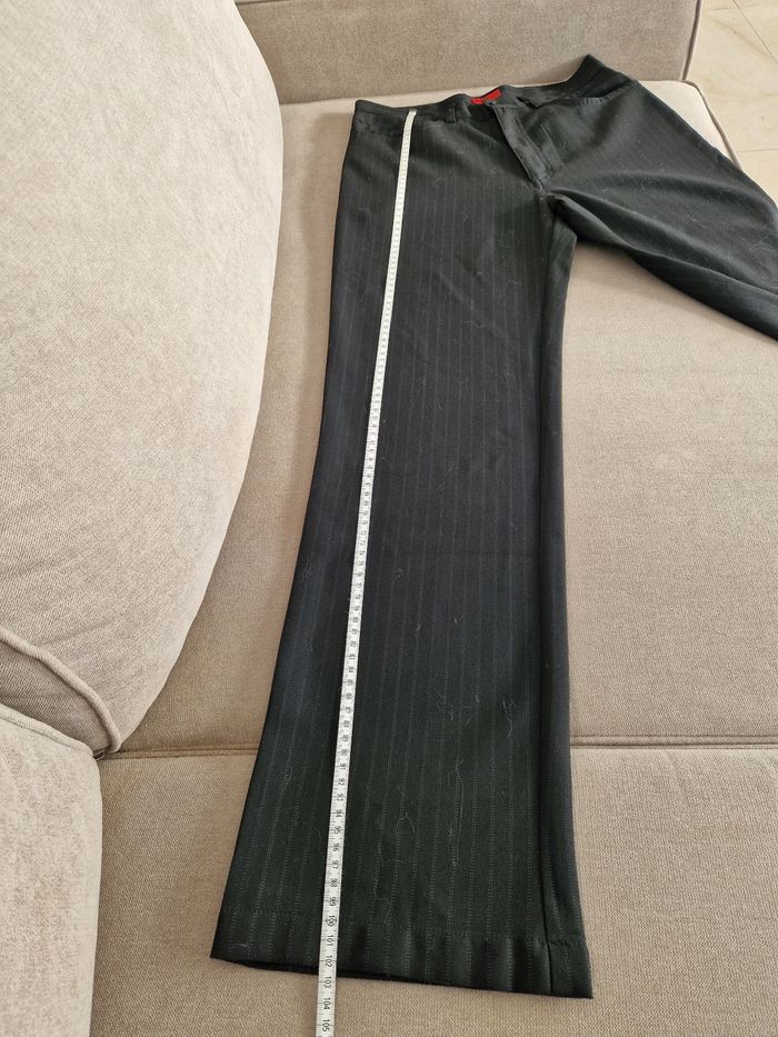 Pantalon homme noir à rayures pointillées Tissaia - photo numéro 8