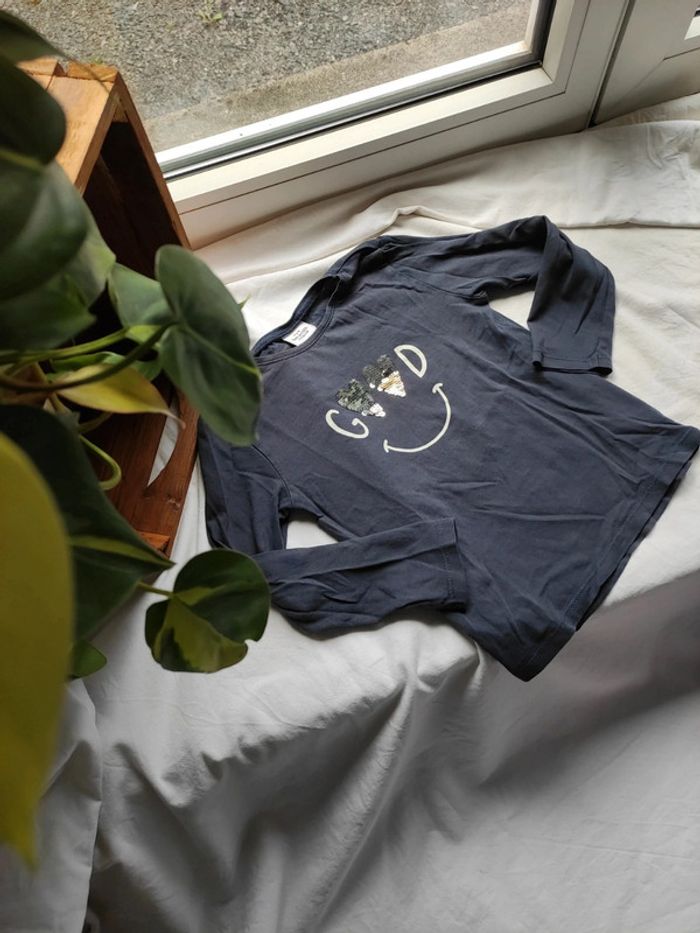 T-shirt manches longues sequins good 4 ans - photo numéro 2