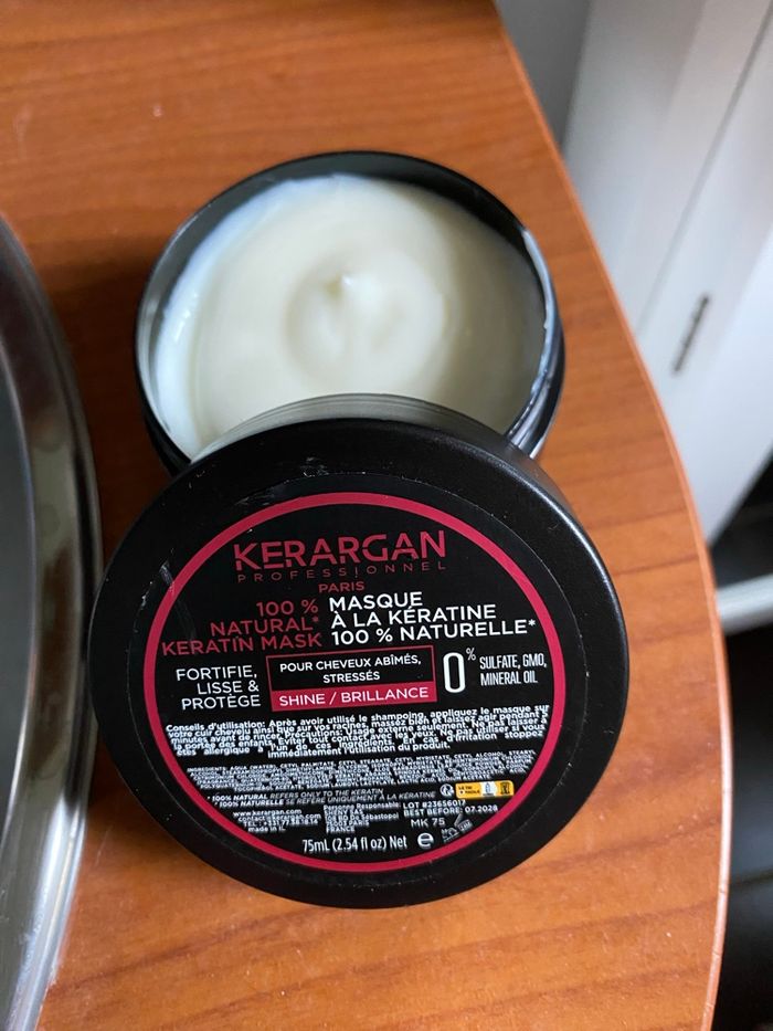 Masque kératine cheveux