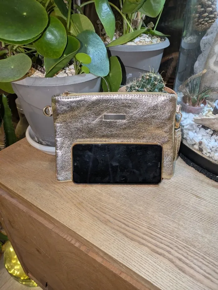 Sac bandoulière doré – chic et tendance - photo numéro 2