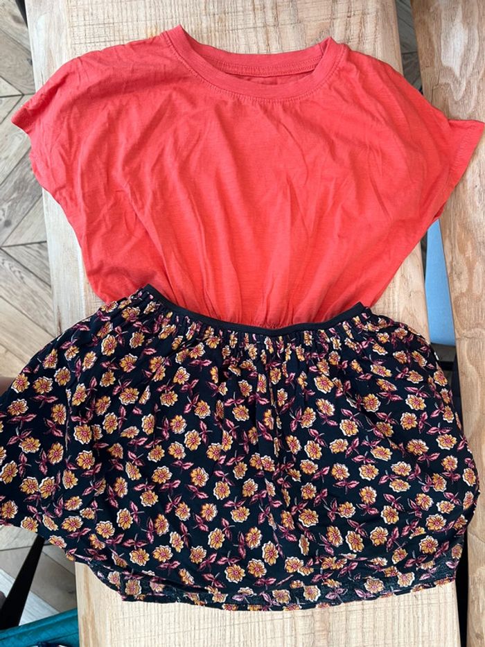 Ensemble 4-6 ans 4 5 6 été jupe t-shirt tape à l’œil H&M - photo numéro 4