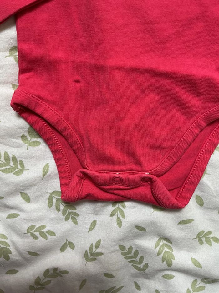 body manches longues rose inscription devant 9 mois orchestra - photo numéro 4