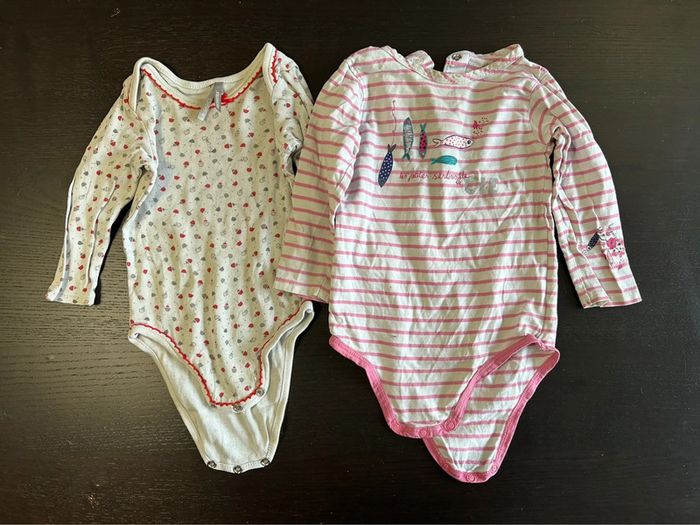 Lot de 12 bodies taille 9 mois - photo numéro 7