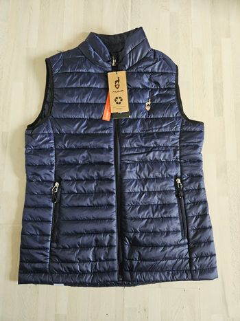 Doudoune sans manche pour femme aulp taille M bleu marine parfait état 