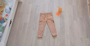 Pantalon marron/beige garçon, marque Lulu Castagnette, taille 3 ans, en bon état.