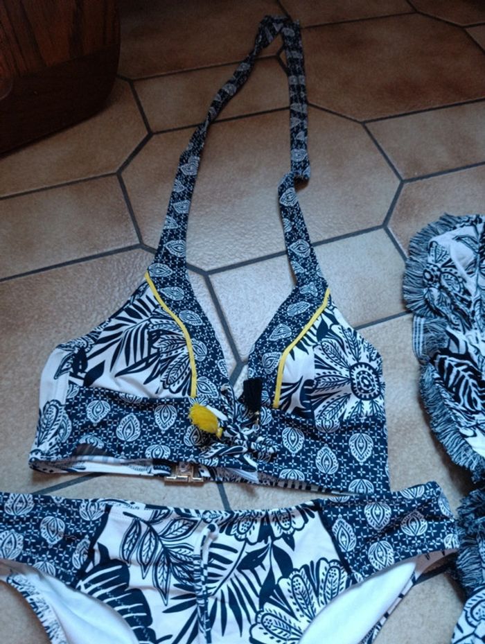 Ensemble bain rouge gorge - photo numéro 3