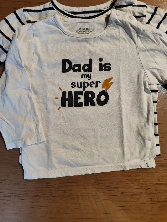 Lot de 6 t-shirts manches longues garçon taille 9 mois - photo numéro 8