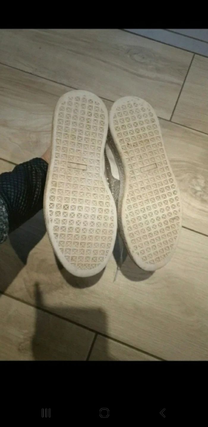 Baskets paillettes argenté puma 35 - photo numéro 4