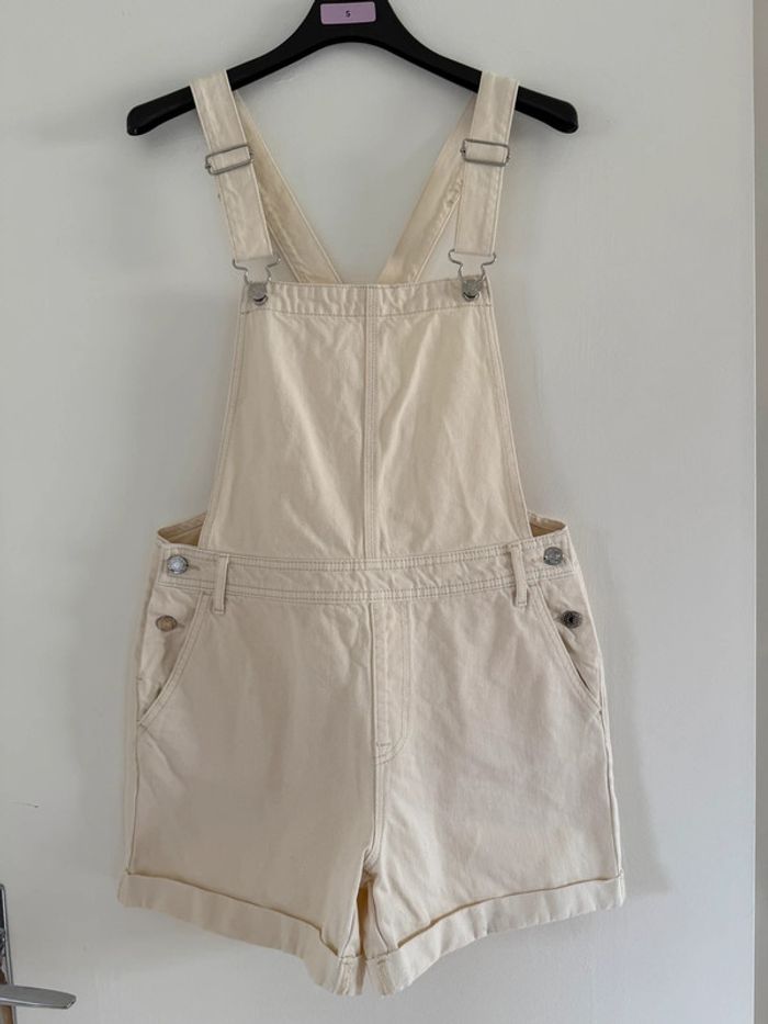 Combi short en jean / Taille 40 - photo numéro 2
