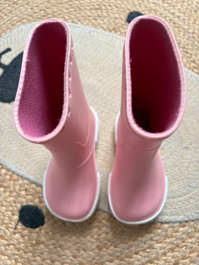 Bottes pluie enfant rose Boatilus 23 - photo numéro 4