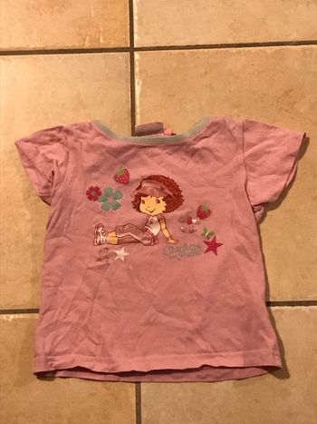 Tee-shirt Charlotte aux fraises  3 ans