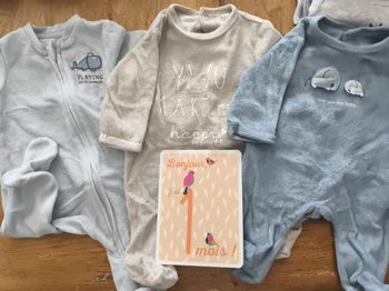 3 pyjamas Kiabi 1 mois
