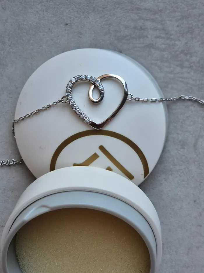 bracelet coeur en argent - photo numéro 3