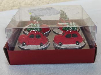 Bougies voiture et sapin
