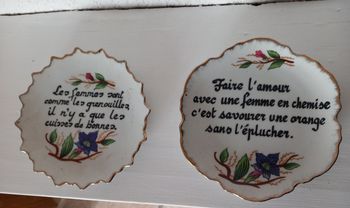 2 assiettes décoratif 