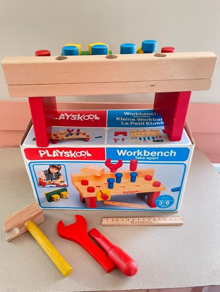 Établi Playskool bois vintage - photo numéro 5