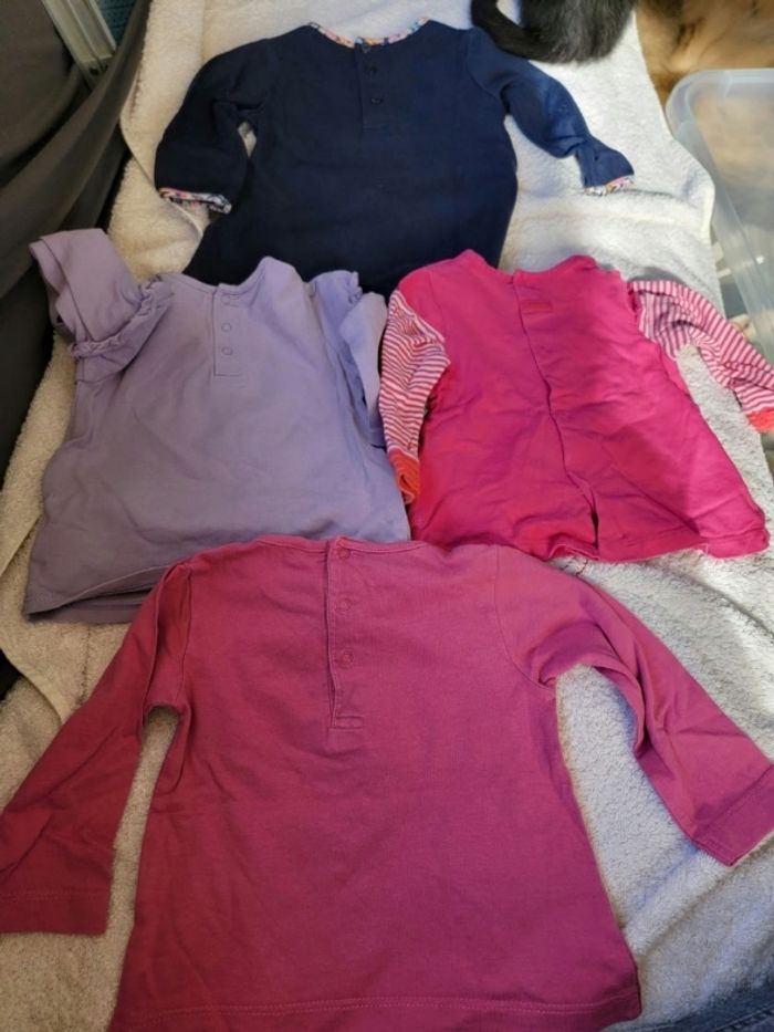 Lot de 7 tee-shirts manches longues 6 mois - photo numéro 3